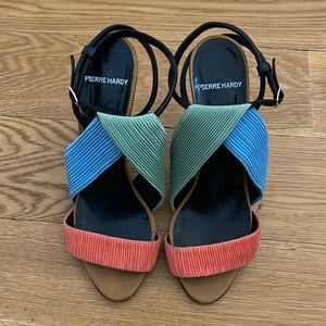 GENTLY USED Pierre Hardy chiffon-leather heels